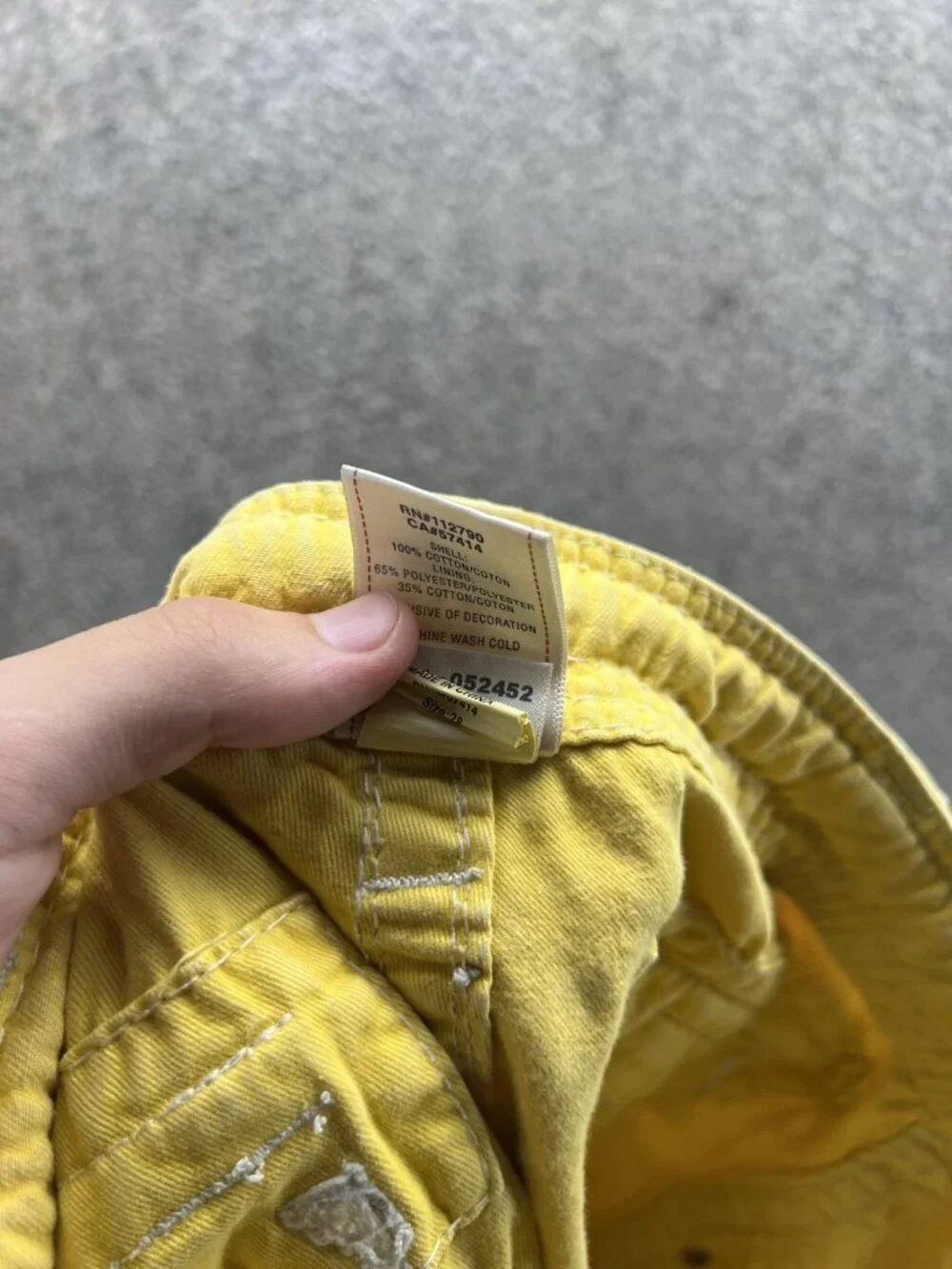 True Religion Shorts Mens 28 Yellow Cargo Drawstring Distressed Paratrooper Y2K
